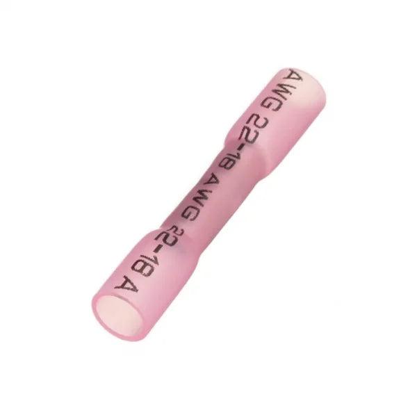 Rød krympemuffe til kanttråd 0,5-1,0 mm med gel